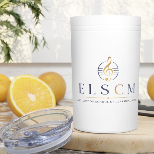 11oz Vacuum Tumbler – ELSCM (East London School of Classical Music) Logo