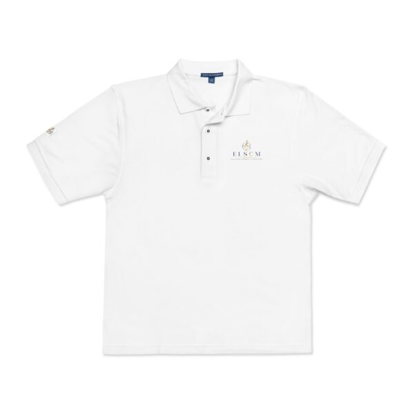 Embroidered Polo Shirt — 'Relax' Script Logo Chest Embroidery